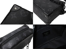 Load image into Gallery viewer, LouisVuitton ルイヴィトン モノグラム エクリプス ミニソフトトランク ショルダーバッグ M44735 ブラック 美品 中古 66571