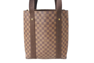 LouisVuitton ルイヴィトン カバボブール トートバッグ N52006 ダミエPVCコーティングキャンバス ブラウン 美品 中古 66572