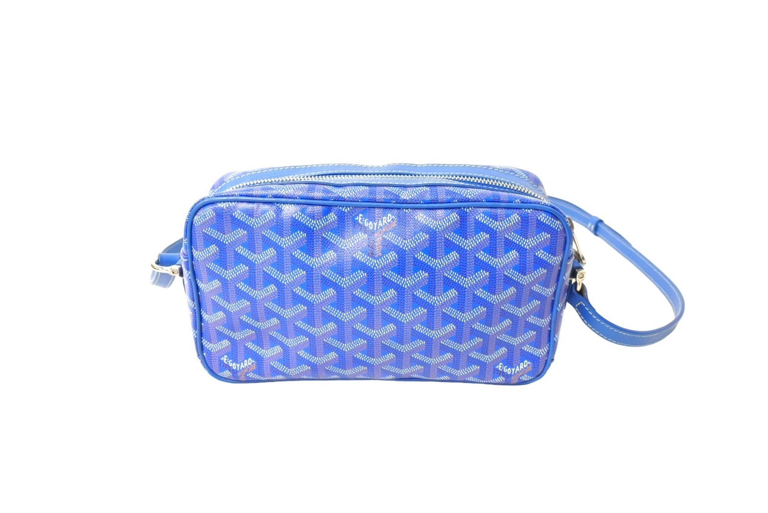 GOYARD ゴヤール カップヴェールPM バッグ ショルダーバッグ CAPVE2PMLTY10CL10P PVC レザー ブルー 美品 中古  66574 – Casanova Vintage