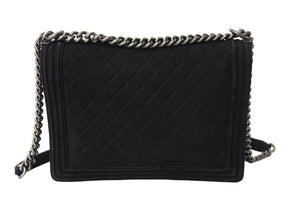 CHANEL Boy Chanel Large Chain Shoulder No. 18 Caviar Skin Antique Black Good Condition Used 66576