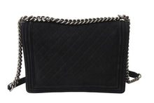 Load image into Gallery viewer, CHANEL シャネル ボーイシャネル ラージチェーンショルダー 18番台 キャビアスキン アンティークブラック 美品 中古 66576