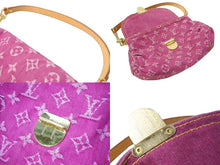 画像をギャラリービューアに読み込む, LOUIS VUITTON ルイヴィトン ミニプリーティ ショルダーバッグ M95216 フューシャ モノグラムデニムキャンバス 美品 中古 66579