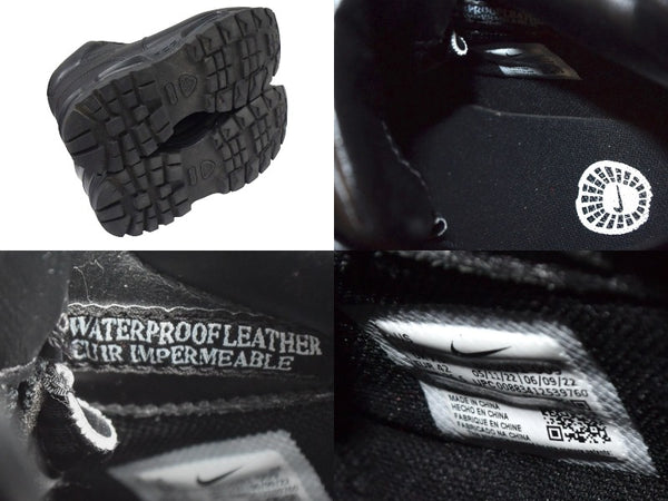 NIKE AIR MAX GOADOME Nike Air Max Gore Dome High Cut Sneakers 865031-009 Black Good Condition Used 66590