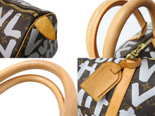 Load image into Gallery viewer, LouisVuitton ルイヴィトン キーポル50 ボストンバッグ モノグラムグラフィティ M92197 ブラウン ホワイト 美品 中古 66591