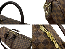 Load image into Gallery viewer, LouisVuitton ルイヴィトン ボストンバッグ N41414 キーポルバンドリエール55 ダミエエベヌ ゴールド金具 美品 中古 66597