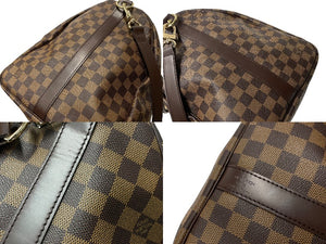 LouisVuitton ルイヴィトン ボストンバッグ N41414 キーポルバンドリエール55 ダミエエベヌ ゴールド金具 美品 中古 66597