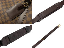 Load image into Gallery viewer, LouisVuitton ルイヴィトン ボストンバッグ N41414 キーポルバンドリエール55 ダミエエベヌ ゴールド金具 美品 中古 66597