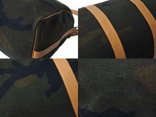 Load image into Gallery viewer, LouisVuitton ルイヴィトン Supreme シュプリーム キーポル バンドリエール45 ボストンバッグ M43466 モノグラムカモ 美品 中古 66600