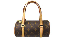 Load image into Gallery viewer, 新品同様 LOUIS VUITTON ルイヴィトン ハンドバッグ ミニパピヨン19 モノグラム ブラウン M51389 ゴールド金具 中古 66601