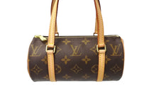 Load image into Gallery viewer, 新品同様 LOUIS VUITTON ルイヴィトン ハンドバッグ ミニパピヨン19 モノグラム ブラウン M51389 ゴールド金具 中古 66601