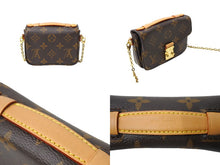 画像をギャラリービューアに読み込む, 極美品 LouisVuitton ルイヴィトン マイクロメティス ショルダーバッグ M81267 MB1267 モノグラムキャンバス ブラウン 中古 66614