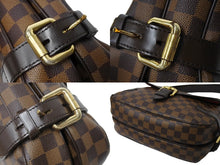 画像をギャラリービューアに読み込む, LOUIS VUITTON ルイヴィトン ハイバリー ワンショルダーバッグ N51200 ダミエ キャンバス ブラウン ゴールド金具 廃盤 美品 中古 66617