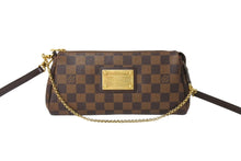 画像をギャラリービューアに読み込む, LOUIS VUITTON ルイヴィトン ダミエ エベヌ エヴァ ショルダーバッグ N55213 ブラウン ロゴ 斜め掛け 鞄 美品 中古 66618