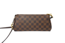 画像をギャラリービューアに読み込む, LOUIS VUITTON ルイヴィトン ダミエ エベヌ エヴァ ショルダーバッグ N55213 ブラウン ロゴ 斜め掛け 鞄 美品 中古 66618