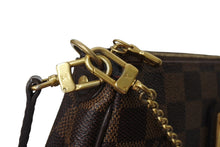 画像をギャラリービューアに読み込む, LOUIS VUITTON ルイヴィトン ダミエ エベヌ エヴァ ショルダーバッグ N55213 ブラウン ロゴ 斜め掛け 鞄 美品 中古 66618