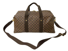 画像をギャラリービューアに読み込む, LouisVuitton ルイヴィトン ウィークエンダーGM ボストンバッグ N41139 ダミエキャンバス ブラウン ゴールド金具 美品 中古 66619