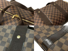 画像をギャラリービューアに読み込む, LouisVuitton ルイヴィトン ウィークエンダーGM ボストンバッグ N41139 ダミエキャンバス ブラウン ゴールド金具 美品 中古 66619