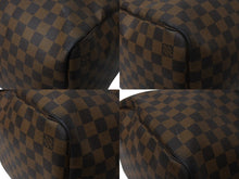 画像をギャラリービューアに読み込む, LOUIS VUITTON ルイヴィトン キーポル50 ボストンバッグ N41427 ダミエキャンバス レザー ブラウン 美品 中古 66620