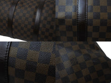 画像をギャラリービューアに読み込む, LOUIS VUITTON ルイヴィトン キーポル50 ボストンバッグ N41427 ダミエキャンバス レザー ブラウン 美品 中古 66620