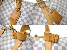 画像をギャラリービューアに読み込む, LOUIS VUITTON ルイヴィトン キーポル バンドリエール55 ボストンバッグ N41429 ダミエアズール キャンバス 良品 中古 66621