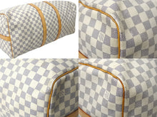 画像をギャラリービューアに読み込む, LOUIS VUITTON ルイヴィトン キーポル バンドリエール55 ボストンバッグ N41429 ダミエアズール キャンバス 良品 中古 66621