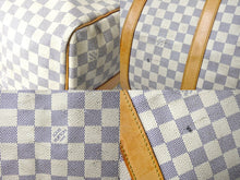 画像をギャラリービューアに読み込む, LOUIS VUITTON ルイヴィトン キーポル バンドリエール55 ボストンバッグ N41429 ダミエアズール キャンバス 良品 中古 66621