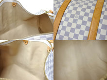 画像をギャラリービューアに読み込む, LOUIS VUITTON ルイヴィトン キーポル バンドリエール55 ボストンバッグ N41429 ダミエアズール キャンバス 良品 中古 66621