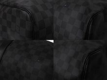 画像をギャラリービューアに読み込む, LOUIS VUITTON ルイヴィトン キーポルバンドリエール55 ボストンバッグ N41413 ダミエグラフィット キャンバス ブラック 美品 中古 66622