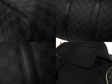 画像をギャラリービューアに読み込む, LOUIS VUITTON ルイヴィトン キーポルバンドリエール55 ボストンバッグ N41413 ダミエグラフィット キャンバス ブラック 美品 中古 66622
