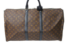 画像をギャラリービューアに読み込む, 極美品 LOUIS VUITTON ルイヴィトン キーポルバンドリエール55 ボストンバッグ M56714 モノグラムマカサー ブラウン ブラック 中古 66625