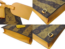 画像をギャラリービューアに読み込む, 新品同様 LOUIS VUITTON ルイヴィトン サックプラ メッセンジャー トートバッグ NIGO M45969 モノグラムストライプ ブラウン 中古 66626
