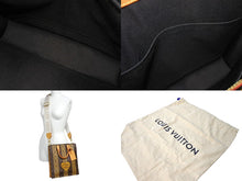 画像をギャラリービューアに読み込む, 新品同様 LOUIS VUITTON ルイヴィトン サックプラ メッセンジャー トートバッグ NIGO M45969 モノグラムストライプ ブラウン 中古 66626