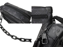 Load image into Gallery viewer, 極美品 LOUIS VUITTON ルイヴィトン モノグラム エクリプス ミニソフトトランク ショルダーバッグ M44735 ブラック 中古 66632