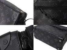 Load image into Gallery viewer, 極美品 LOUIS VUITTON ルイヴィトン モノグラム エクリプス ミニソフトトランク ショルダーバッグ M44735 ブラック 中古 66632