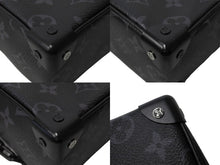 Load image into Gallery viewer, 極美品 LOUIS VUITTON ルイヴィトン モノグラム エクリプス ミニソフトトランク ショルダーバッグ M44735 ブラック 中古 66632