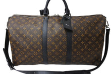 画像をギャラリービューアに読み込む, 極美品 LOUIS VUITTON ルイヴィトン キーポルバンドリエール55 ボストンバッグ M56714 モノグラムマカサー ブラウン ブラック 中古 66633