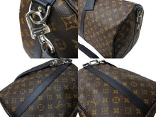 画像をギャラリービューアに読み込む, 極美品 LOUIS VUITTON ルイヴィトン キーポルバンドリエール55 ボストンバッグ M56714 モノグラムマカサー ブラウン ブラック 中古 66633
