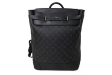 画像をギャラリービューアに読み込む, 極美品 LOUIS VUITTON ルイヴィトン 20SS モノグラムエクリプス スティーマーバックパック M44052 ブラック リュック ロゴ ヴァージル 美品 中古 66635