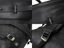 画像をギャラリービューアに読み込む, 極美品 LOUIS VUITTON ルイヴィトン 20SS モノグラムエクリプス スティーマーバックパック M44052 ブラック リュック ロゴ ヴァージル 美品 中古 66635