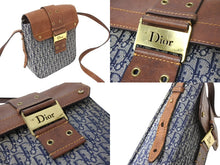 画像をギャラリービューアに読み込む, Christian Dior クリスチャンディオール ショルダーバッグ ストリートシック BOB0013 ネイビー ブラウン 良品 中古 66645