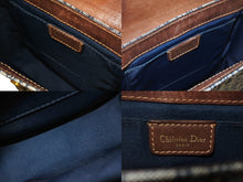 画像をギャラリービューアに読み込む, Christian Dior クリスチャンディオール ショルダーバッグ ストリートシック BOB0013 ネイビー ブラウン 良品 中古 66645