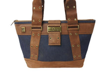 Load image into Gallery viewer, Christian Dior クリスチャンディオール トートバッグ ストリートシック ブラウン ネイビー ゴールド金具 良品 中古 66648