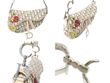 画像をギャラリービューアに読み込む, Christian Dior クリスチャンディオール サドルバッグ エンブロイダリー ハンドバッグ ベージュ 2005年 美品 中古 66650