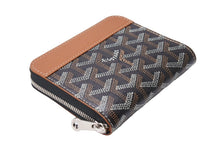 画像をギャラリービューアに読み込む, 新品未使用 GOYARD ゴヤール マティニョンPM ブラック ブラウン PVCコーティングレザー レザー ラウンドファスナー 66651