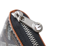 画像をギャラリービューアに読み込む, 新品未使用 GOYARD ゴヤール マティニョンPM ブラック ブラウン PVCコーティングレザー レザー ラウンドファスナー 66651