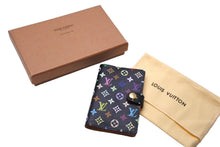 画像をギャラリービューアに読み込む, LOUIS VUITTON ルイヴィトン カルネ ドゥ バル アジェンダ ミニ マルチカラー 村上隆 M92652 手帳カバー カード 美品 中古 66653
