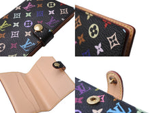画像をギャラリービューアに読み込む, LOUIS VUITTON ルイヴィトン カルネ ドゥ バル アジェンダ ミニ マルチカラー 村上隆 M92652 手帳カバー カード 美品 中古 66653