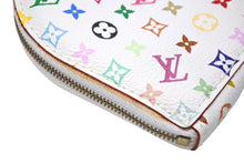 画像をギャラリービューアに読み込む, 極美品 LOUIS VUITTON ルイヴィトン 村上隆 コインケース M60040 ポルトモネ クール ハート モノグラムマルチ ホワイト 中古 66654