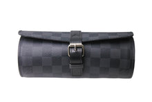 Load image into Gallery viewer, 極美品 LOUISVUITTON ルイヴィトン ダミエグラフィット エテュイ 3 モントル 腕時計ウォッチケース N41137 ブラック ロゴ 小物 中古 66656