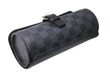画像をギャラリービューアに読み込む, 極美品 LOUISVUITTON ルイヴィトン ダミエグラフィット エテュイ 3 モントル 腕時計ウォッチケース N41137 ブラック ロゴ 小物 中古 66656
